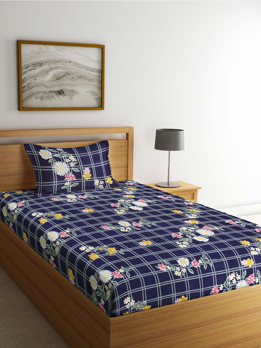 

Arrabi Unisex Blue Floral