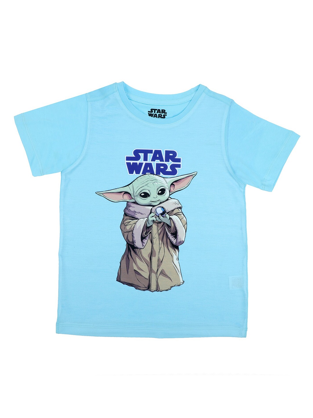 

Star Wars by Wear Your Mind Boys Blue Yoda Printed T-shirt