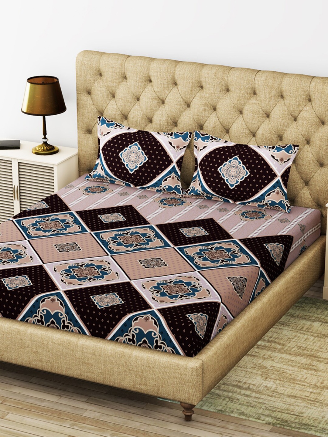 

BIANCA Unisex Brown Geometric