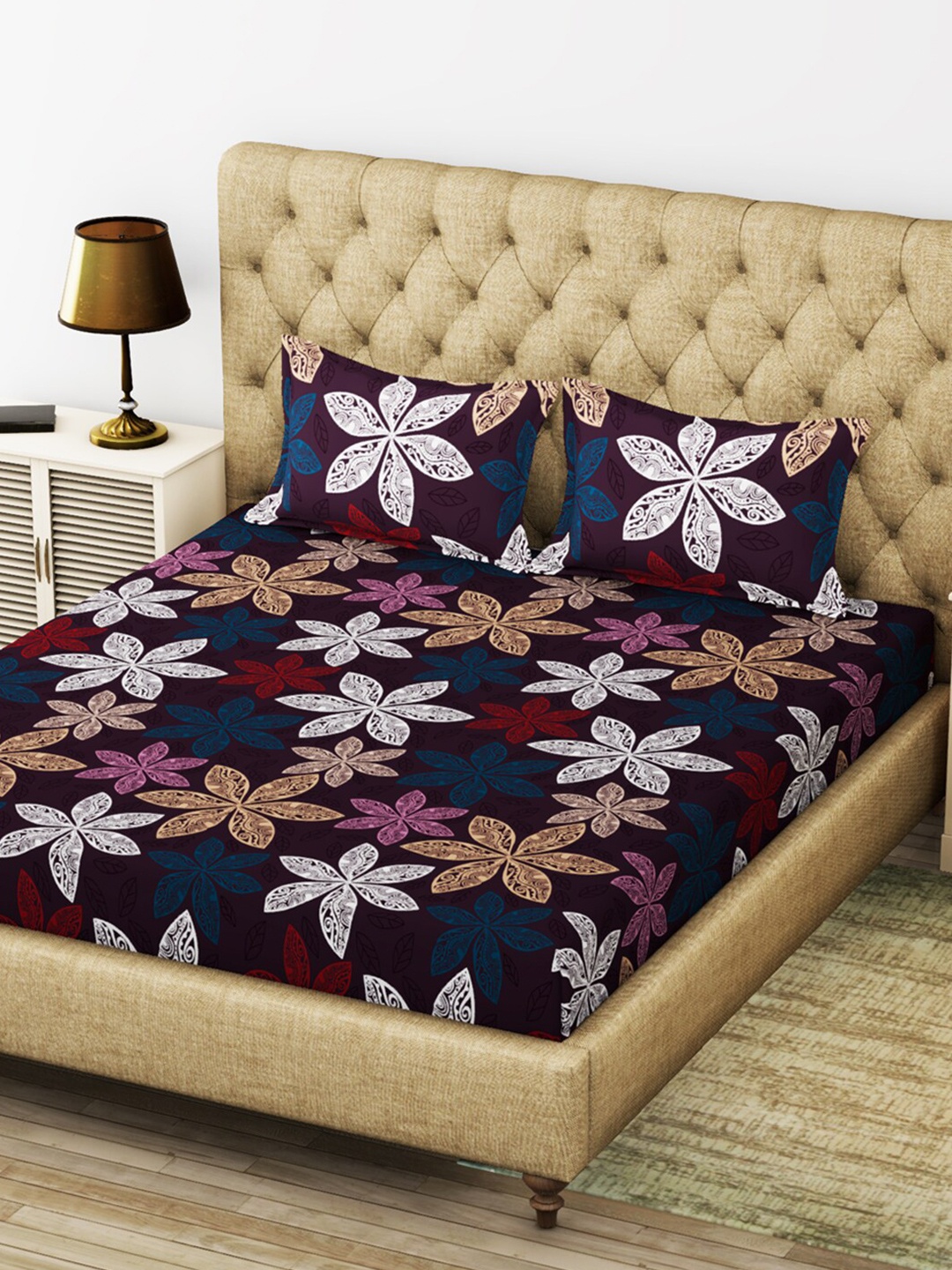 

BIANCA Unisex Purple Floral, Burgundy