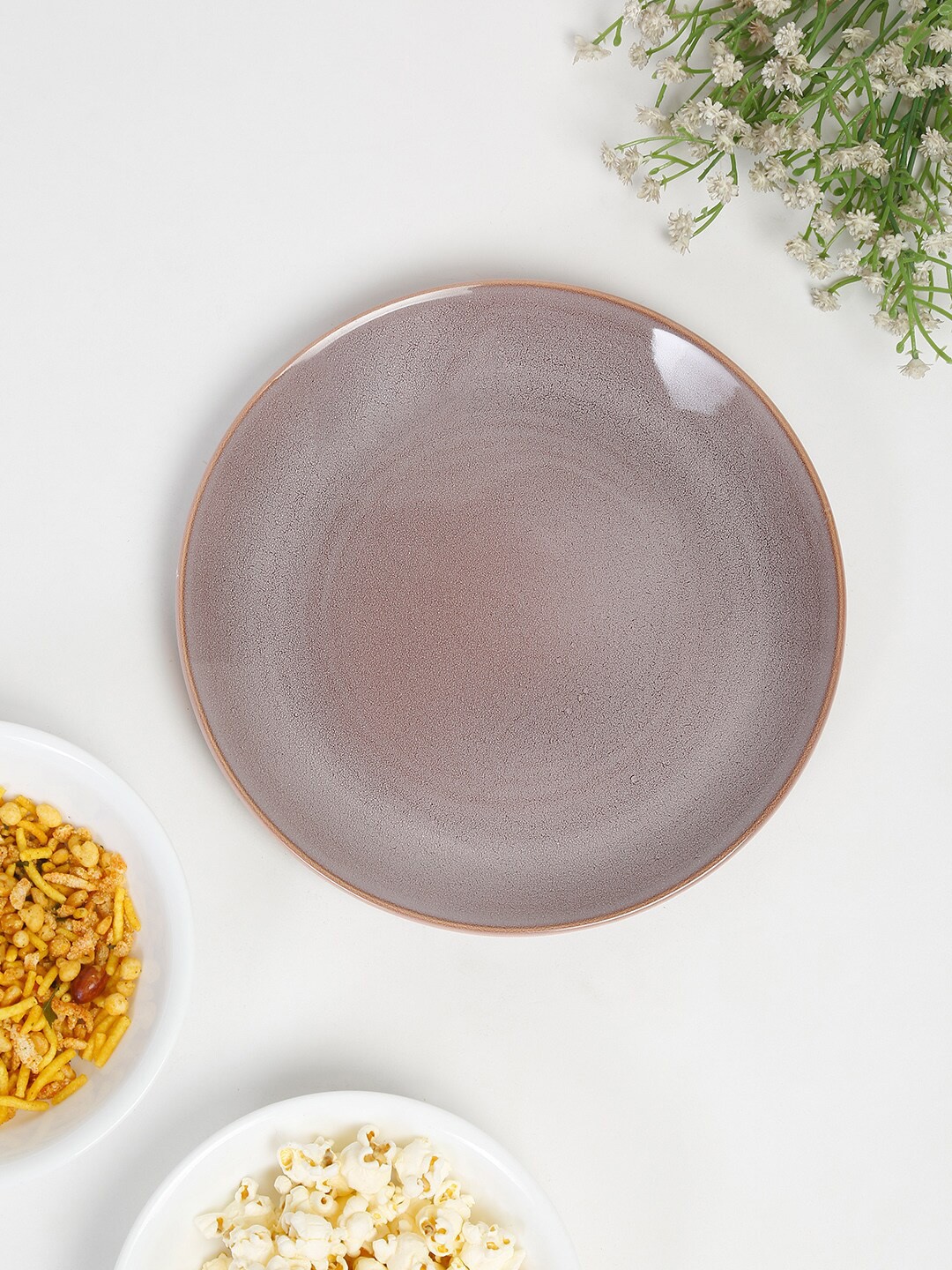 

Fabindia Rose 1 Pieces Textured Ceramic Matte Plates