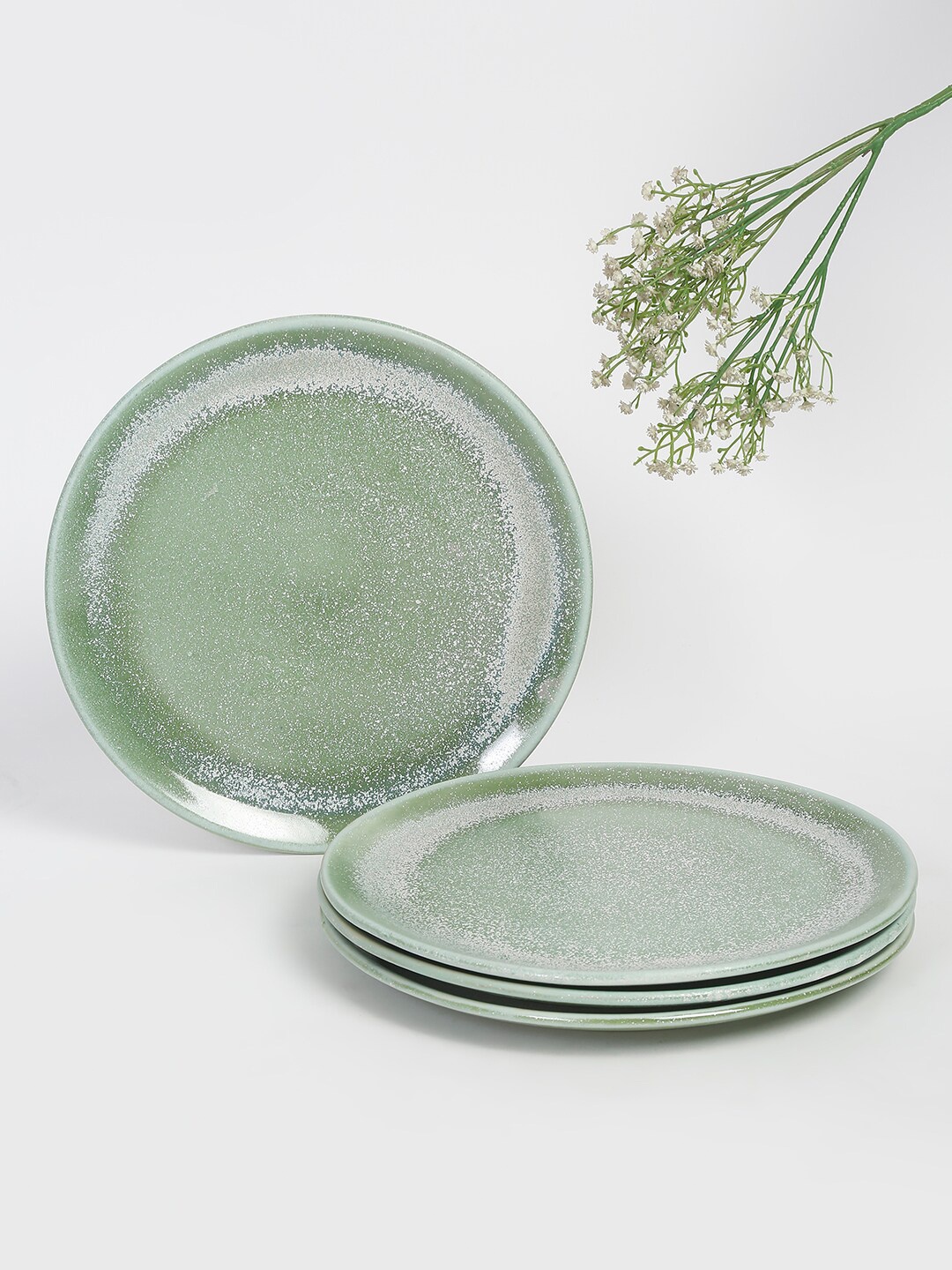 

Fabindia Green & Grey 1 Pieces Printed Ceramic Glossy Plates