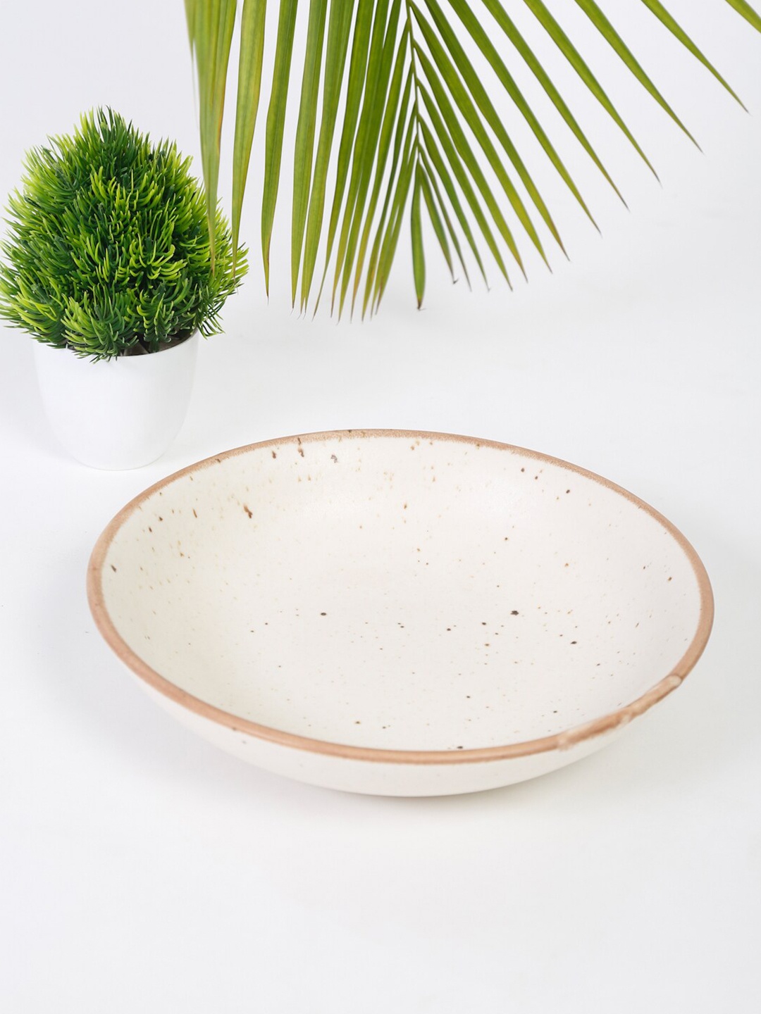 

Fabindia Cream-Coloured 1 Pieces Ceramic Matte Bowls
