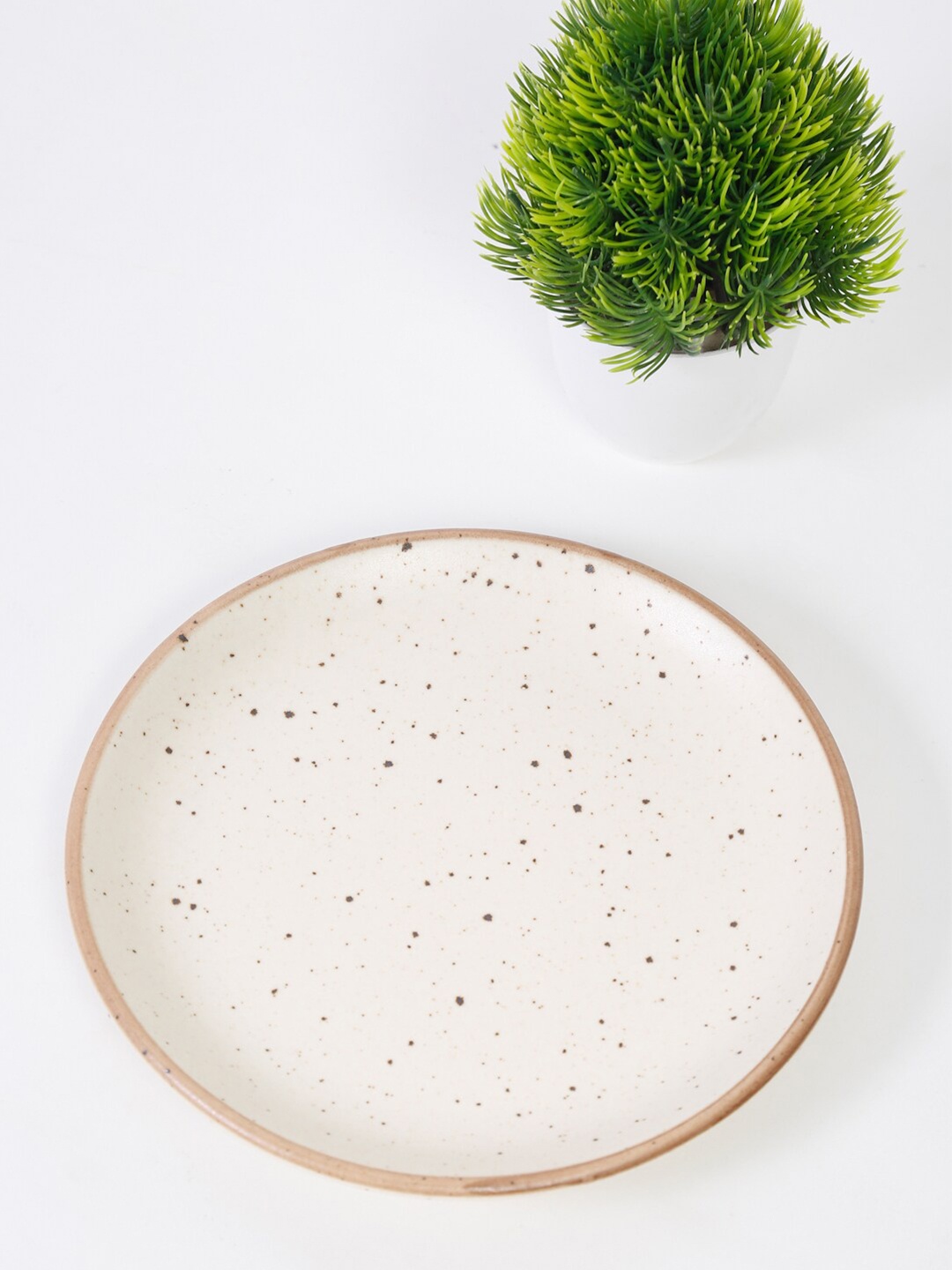 

Fabindia Cream-Coloured 1 Pieces Printed Ceramic Matte Plates