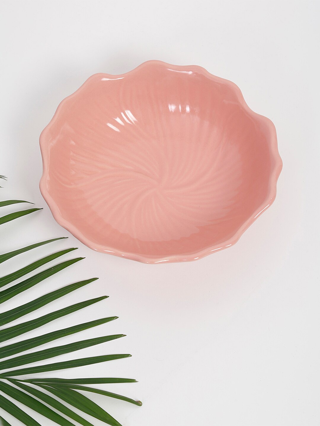 

Fabindia Pink 1 Pieces Textured Ceramic Glossy Bowls