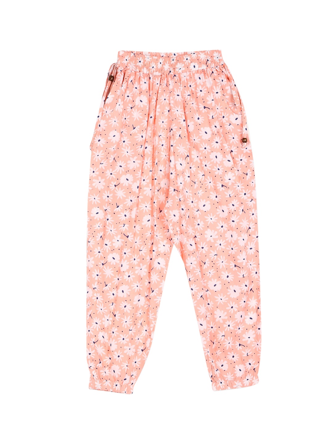 

Cherokee Girls Orange Floral Printed Joggers Trousers