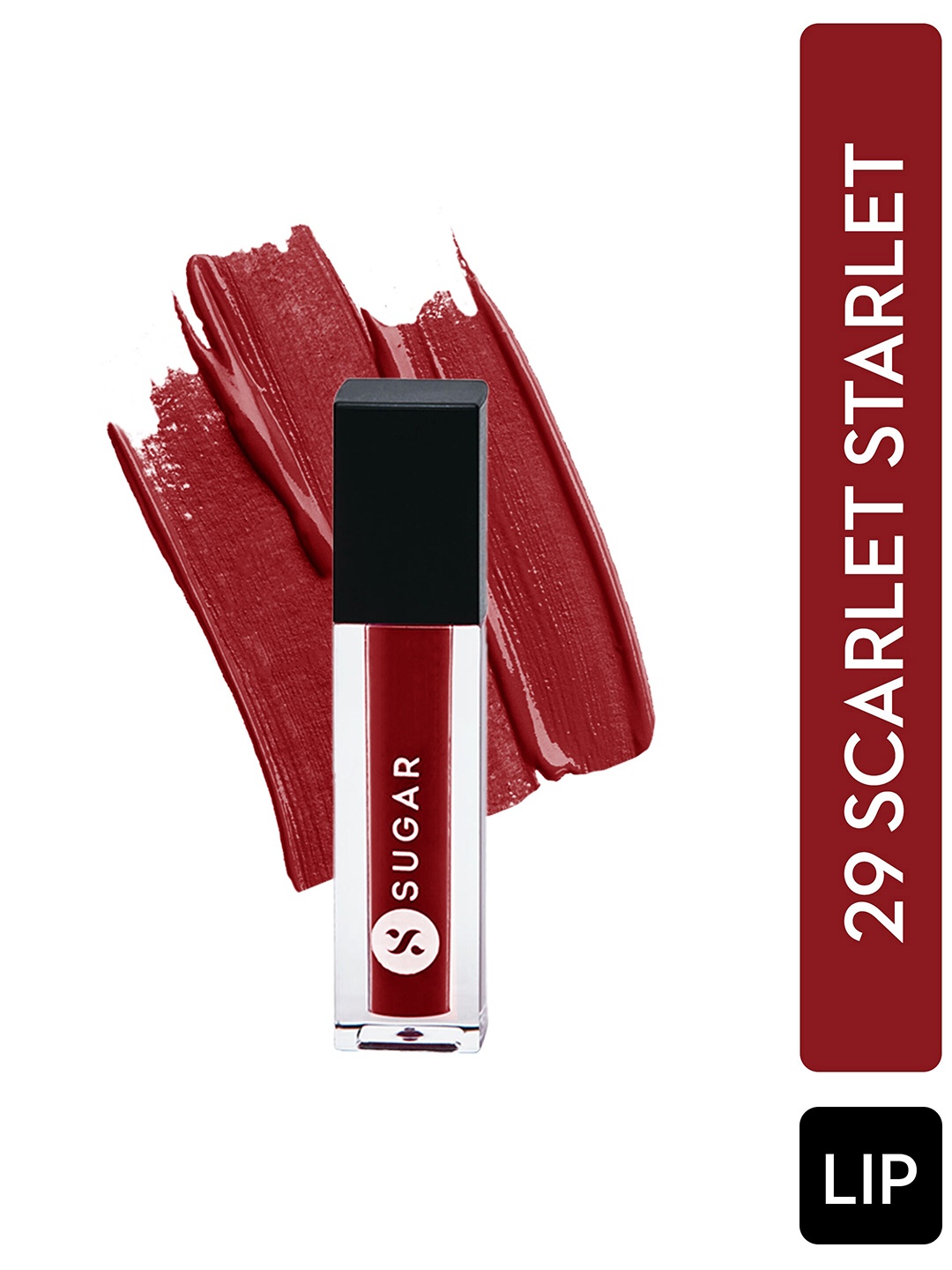 

SUGAR Smudge Me Not Mini Liquid Matte Lipstick with Vitamin E 1.1ml - Scarlet Starlet 29, Red