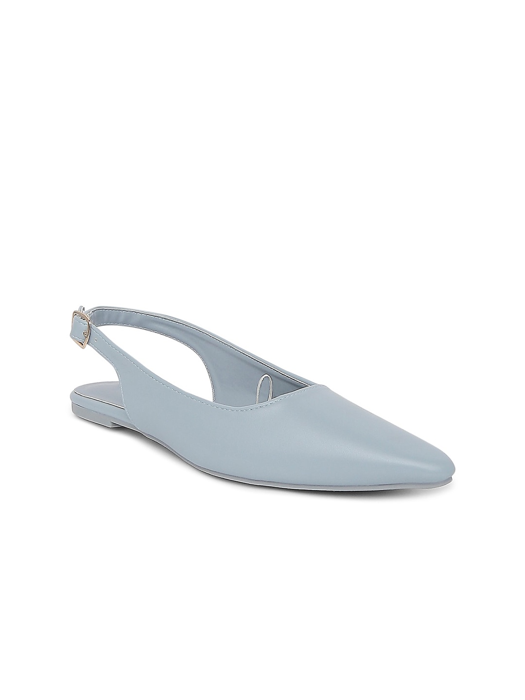 

Forever Glam by Pantaloons Women Blue Mules with Buckles Flats