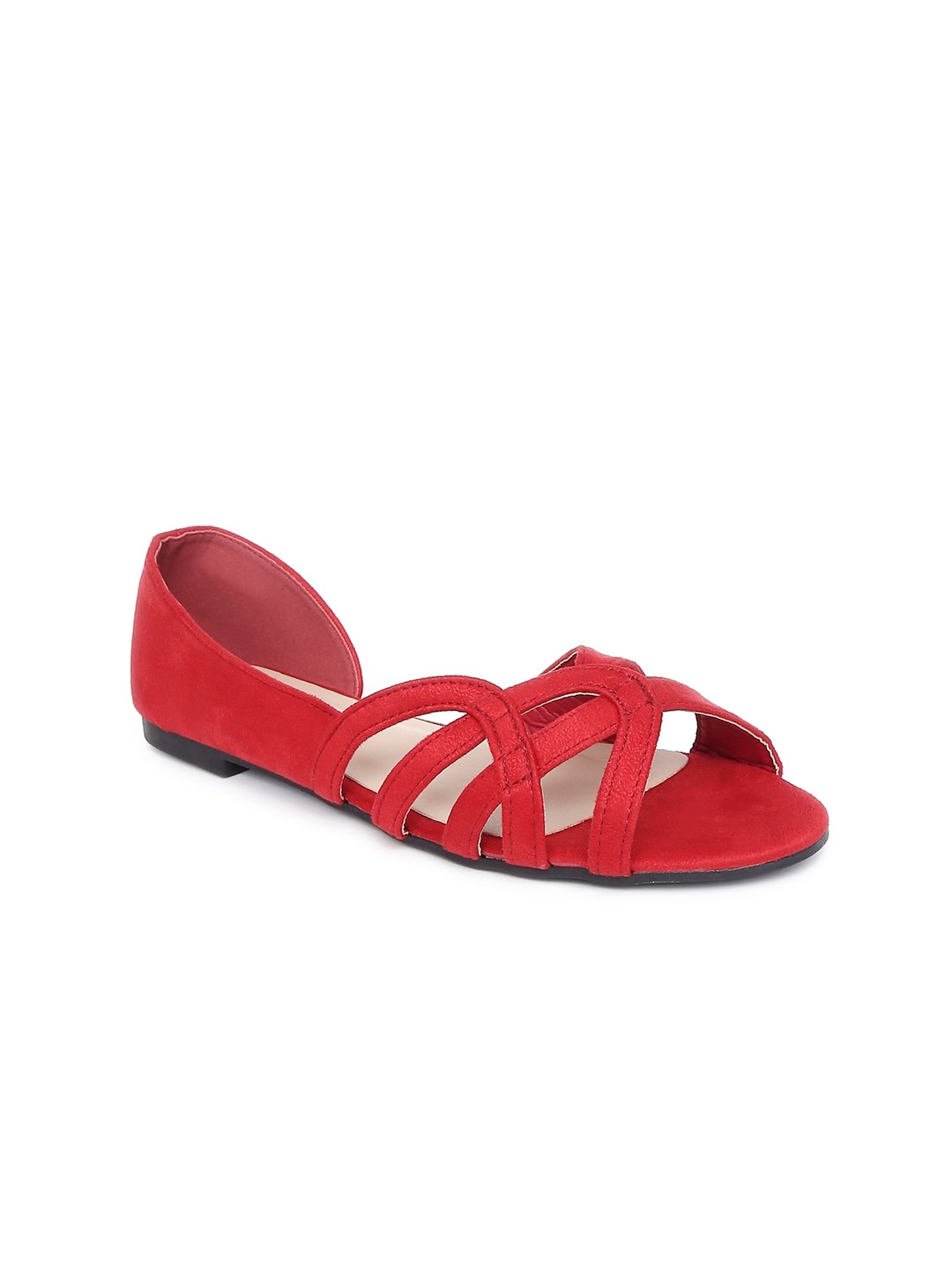 

Forever Glam by Pantaloons Women Red Open Toe Flats
