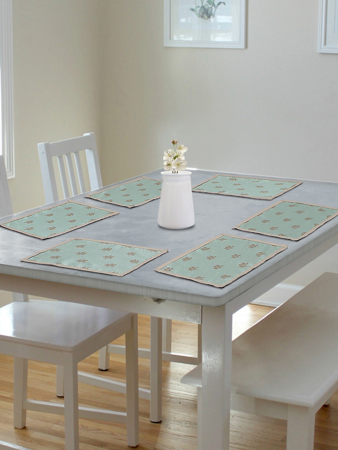 

S9home by Seasons Blue Set of 6 Table Placemats