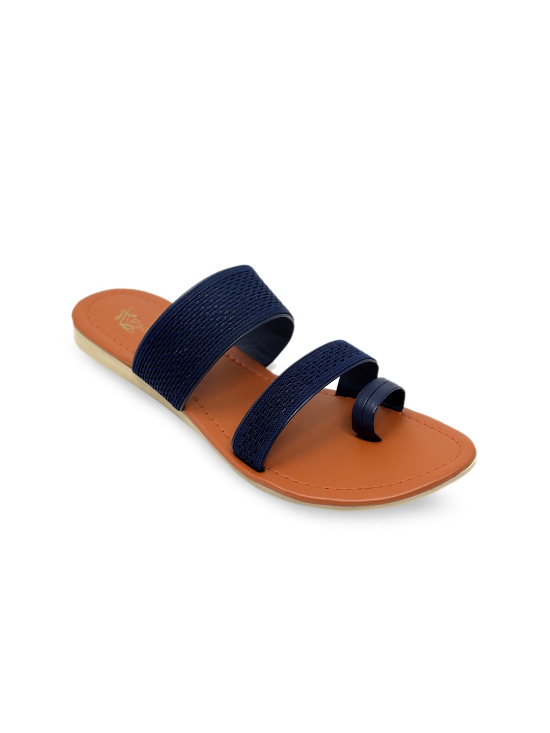 

Padvesh Women Navy Blue One Toe Flats