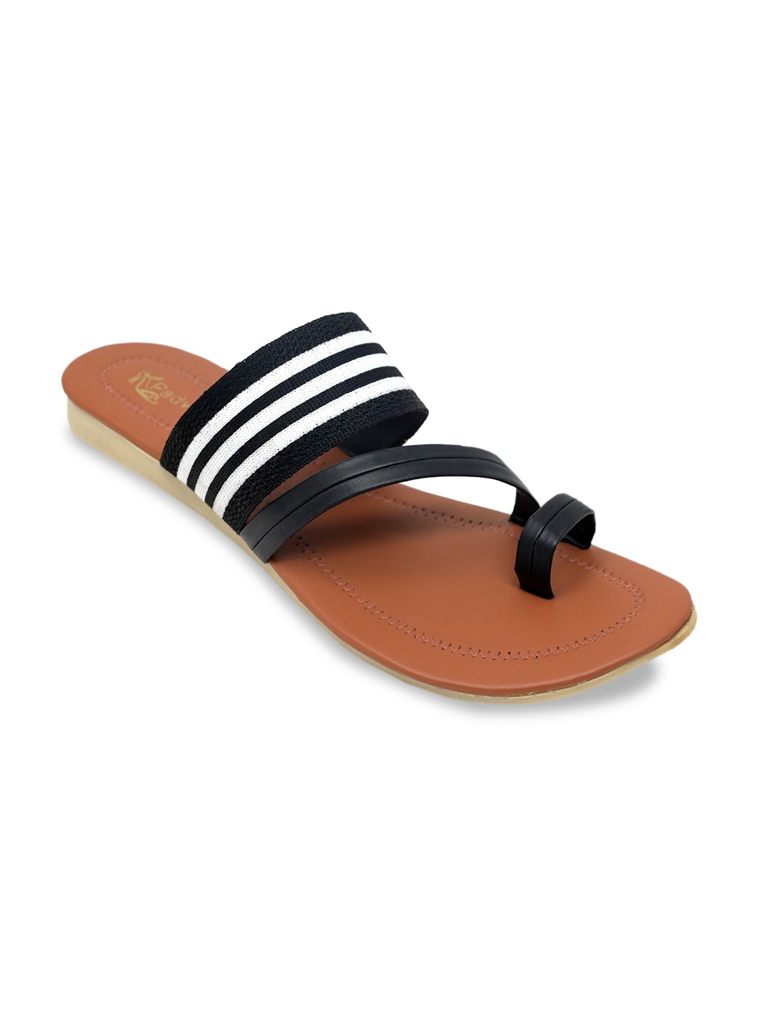 

Padvesh Women Black One Toe Flats