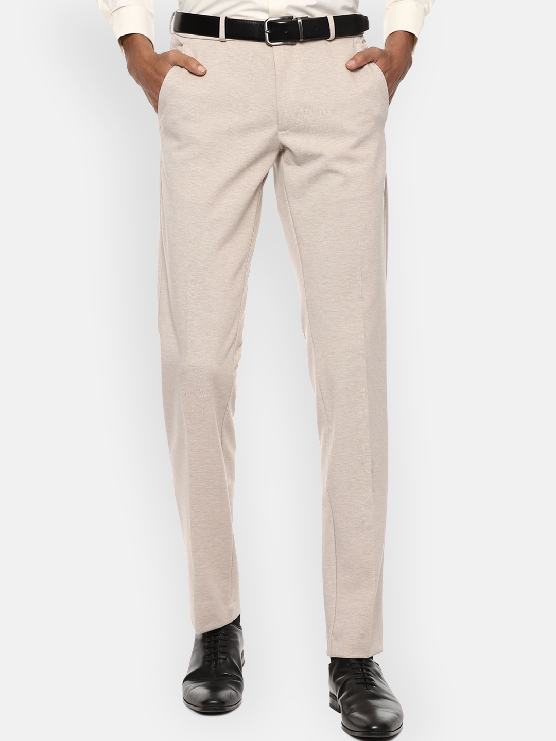 

Van Heusen Men Beige Slim Fit Formal Trousers