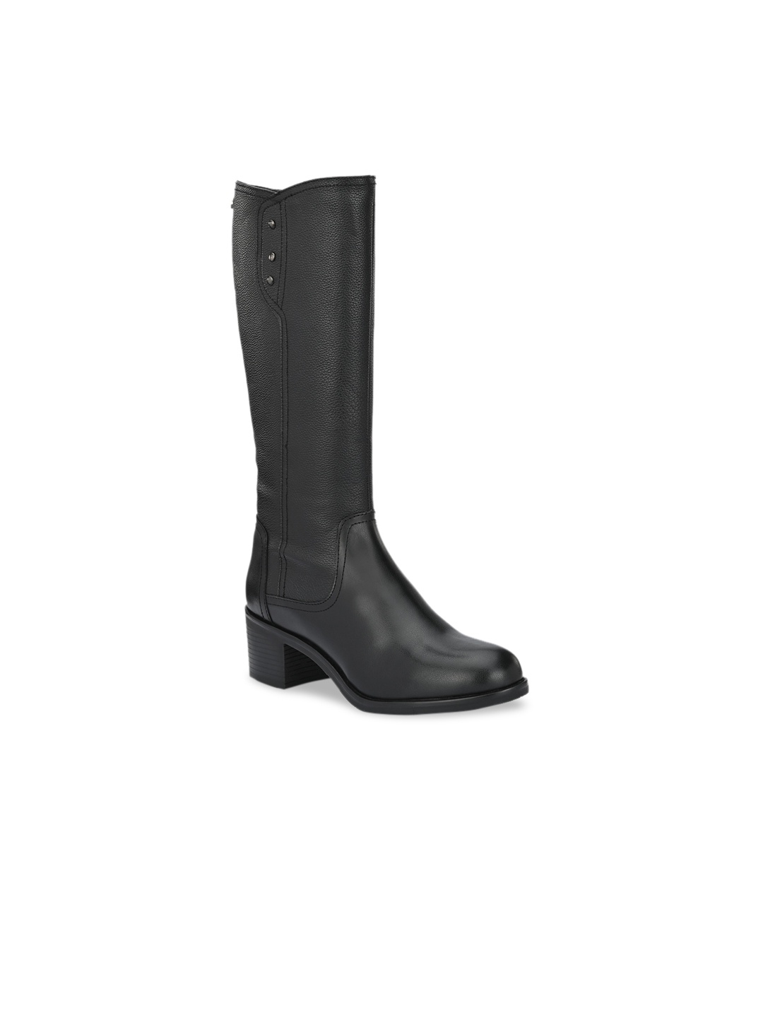 Delize Black Block Heeled Boots