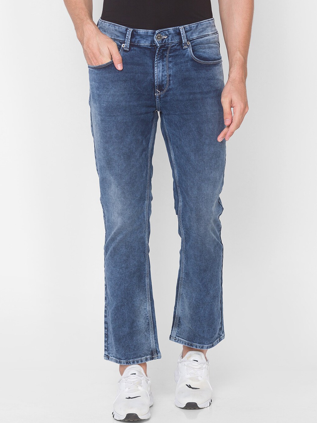 

SPYKAR Men Blue Rafter Heavy Fade Regular Fit Jeans