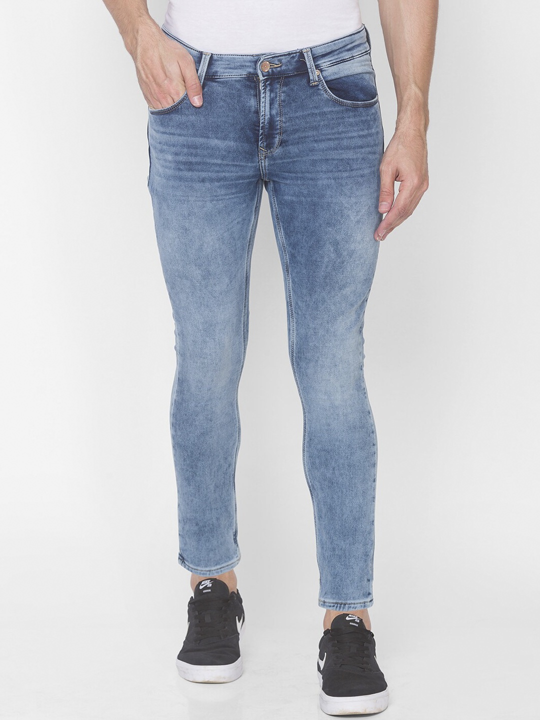 

SPYKAR Men Blue Kano Slim Fit Heavy Fade Jeans