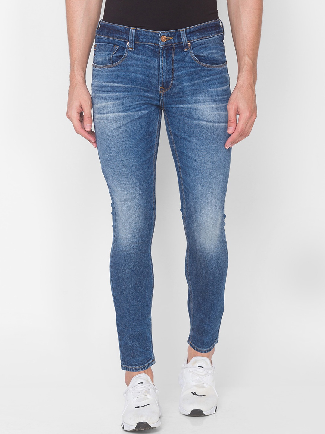 

SPYKAR Men Blue Kano Slim Fit Heavy Fade Jeans