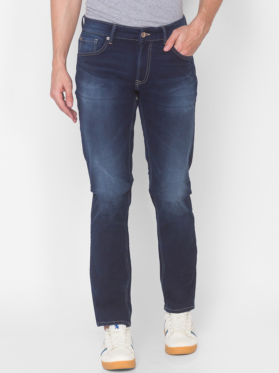 

SPYKAR Men Blue Rovers Low-Rise Light Fade Jeans