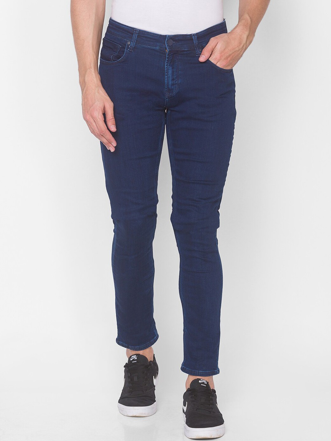 

SPYKAR Men Blue Skinny Fit Low-Rise Jeans