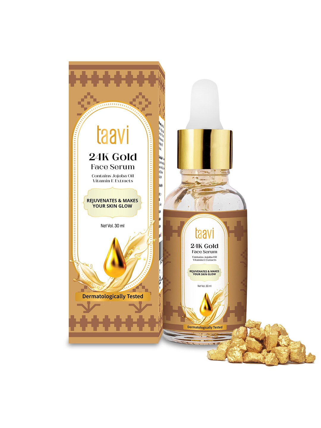 

Taavi 24 K Gold Face Serum 30 ml, Yellow