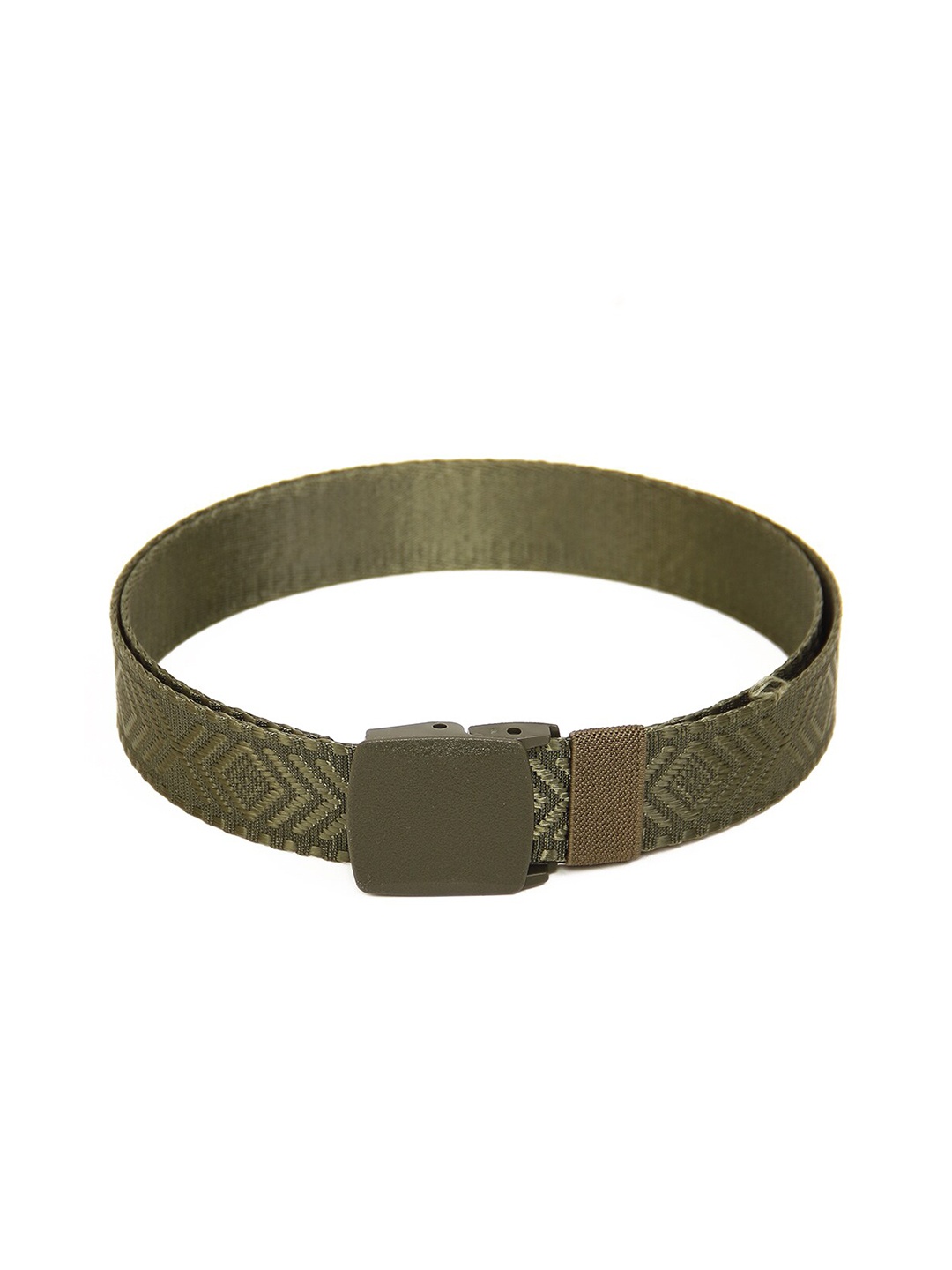 Calvadoss Boys Green Woven Design Belt