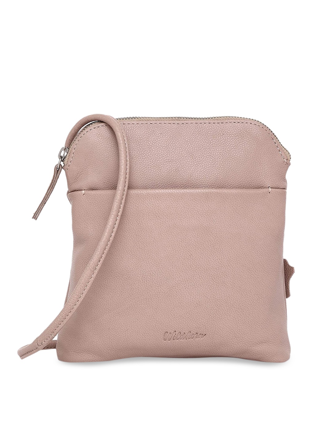 

WildHorn Women Pink Leather Structured Sling Bag