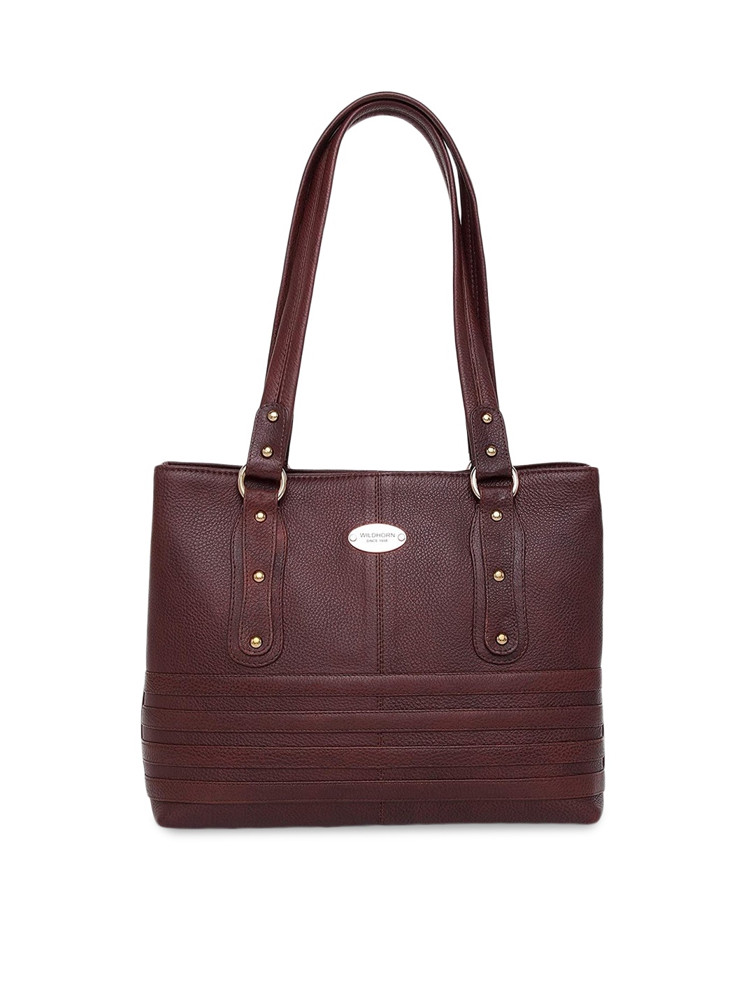 

WildHorn Women Maroon Leather Structured Shoulder Bag