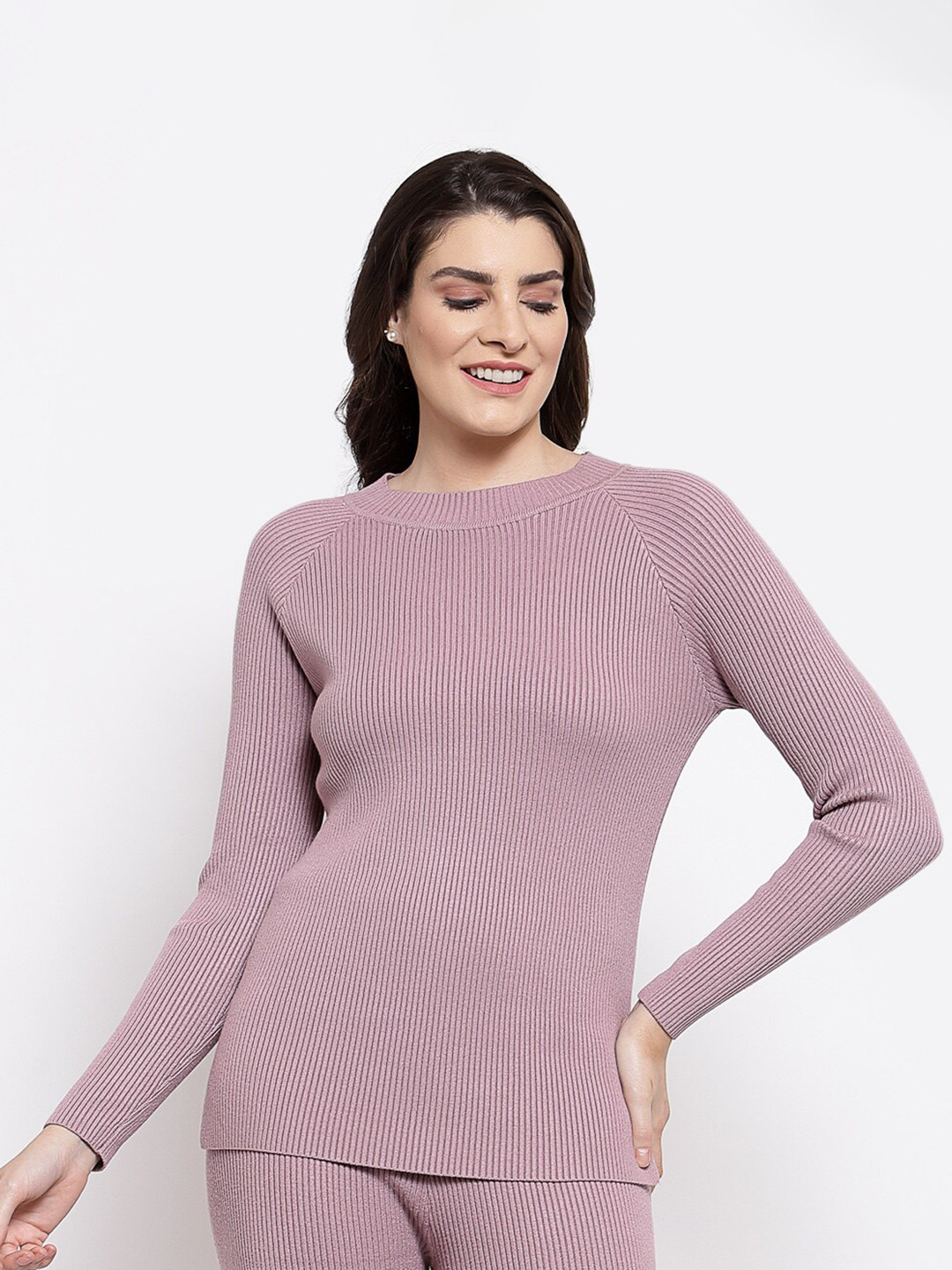 

Mafadeny Women Mauve Pullover