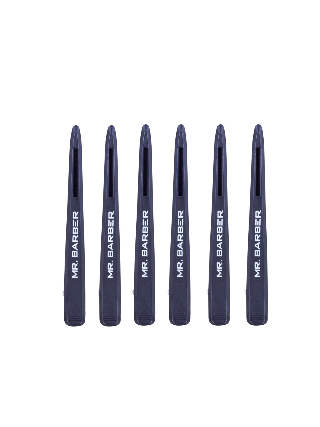 

Mr Barber Women Set of 6 Black Carbon Clips