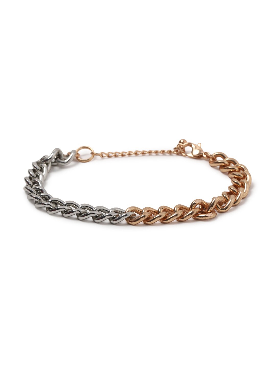

FOREVER 21 Women Gold-Toned & Gunmetal-Toned Handcrafted Bangle-Style Bracelet