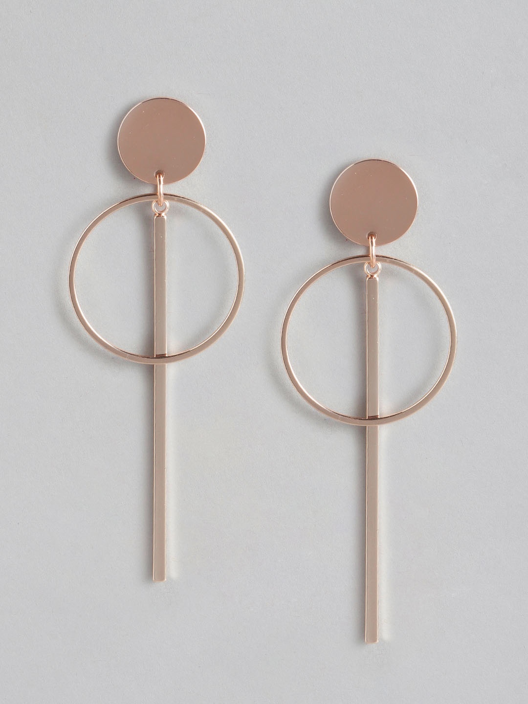 

Forever New Rose Gold Geometric Drop Earrings