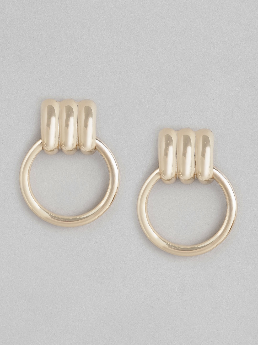 

Forever New Gold-Toned Circular Hoop Earrings