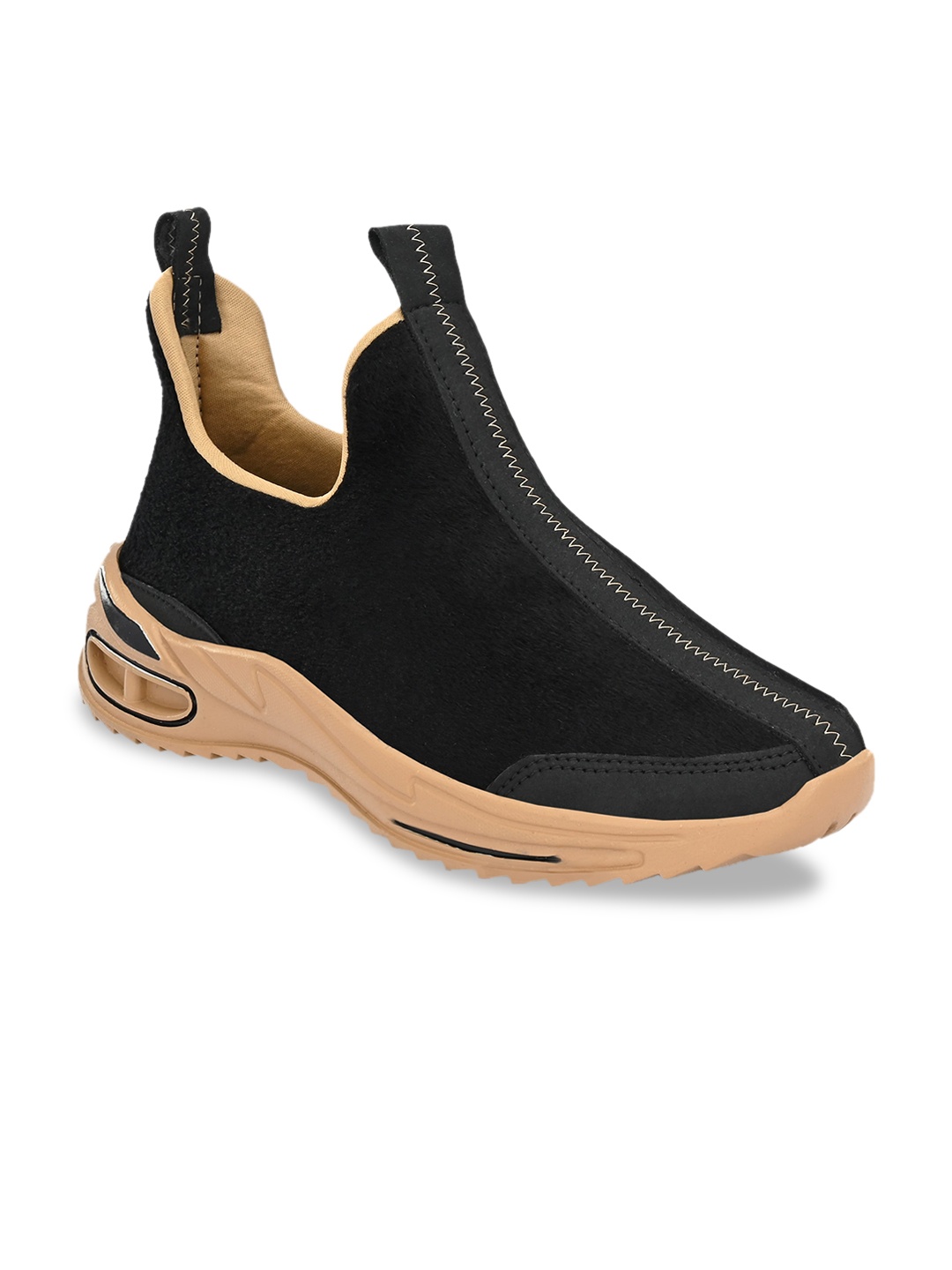 

BUCIK Men Black Slip on Sneakers