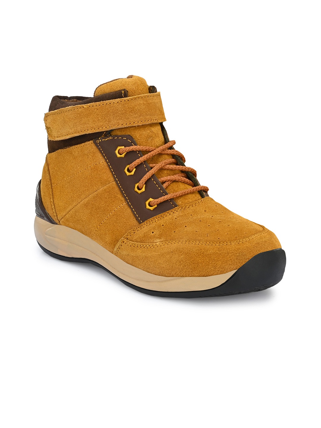 

BUCIK Men Tan Leather Sneakers