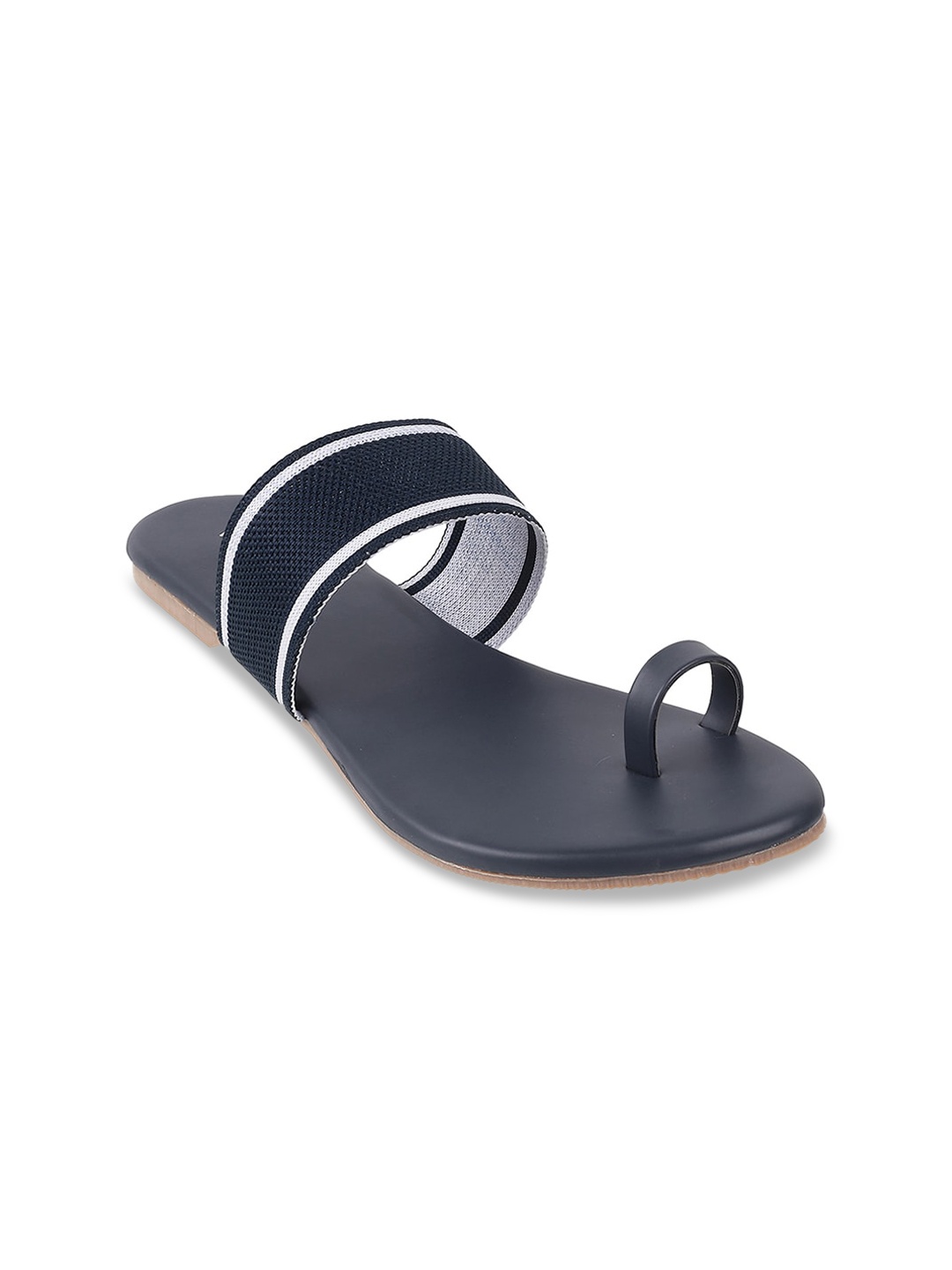 

WALKWAY by Metro Women Blue & White One Toe Flats