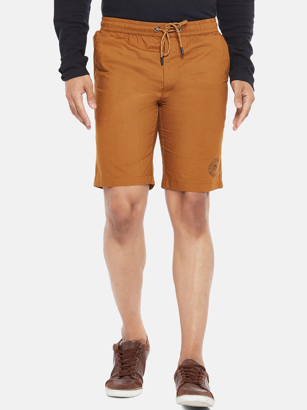 

Urban Ranger by pantaloons Men Brown Slim Fit Regular Shorts