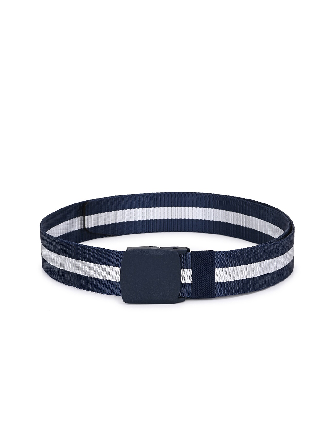 

Calvadoss Men Blue & White Canvas Belt