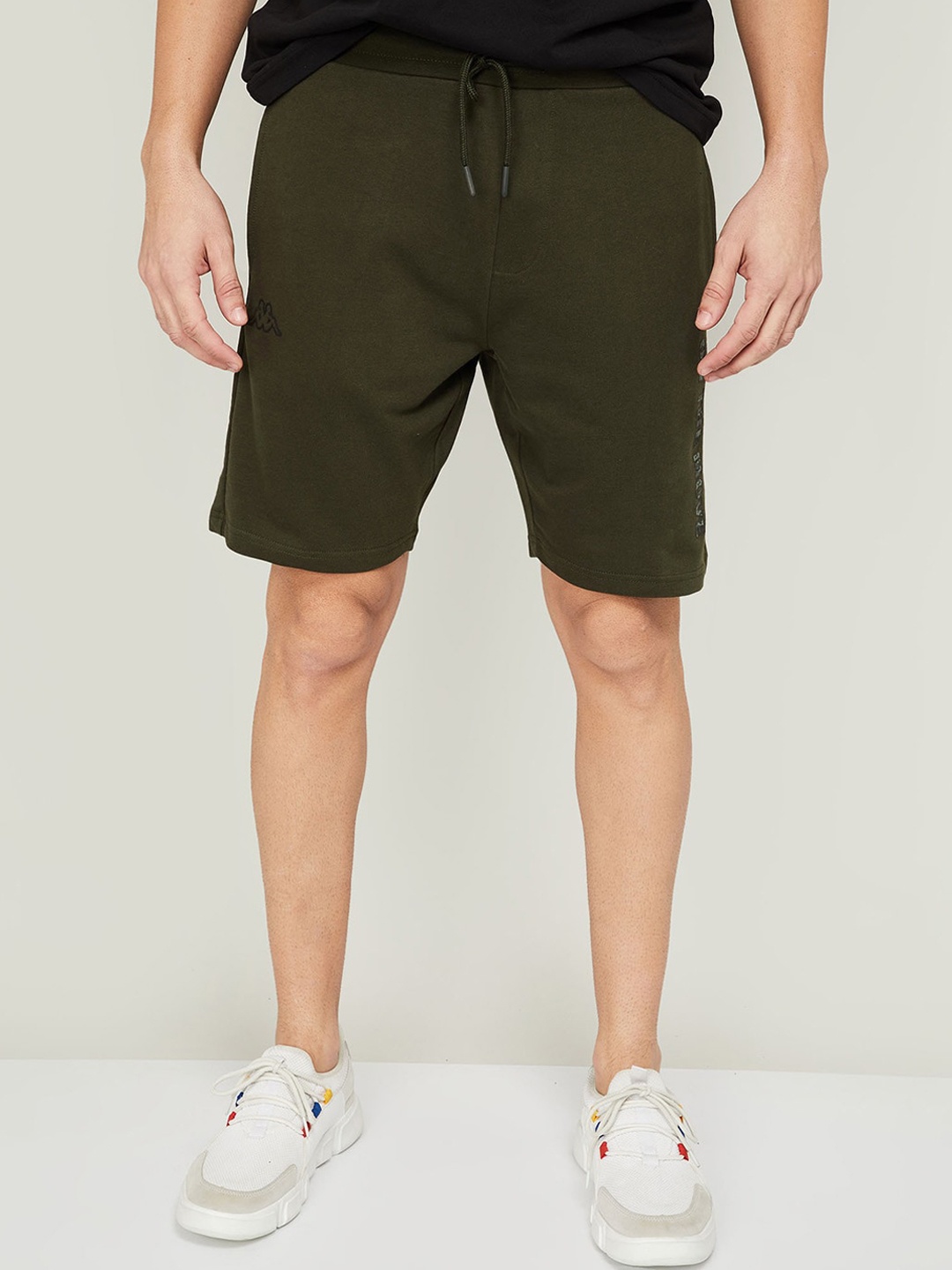 

Kappa Men Olive Green Regular Shorts