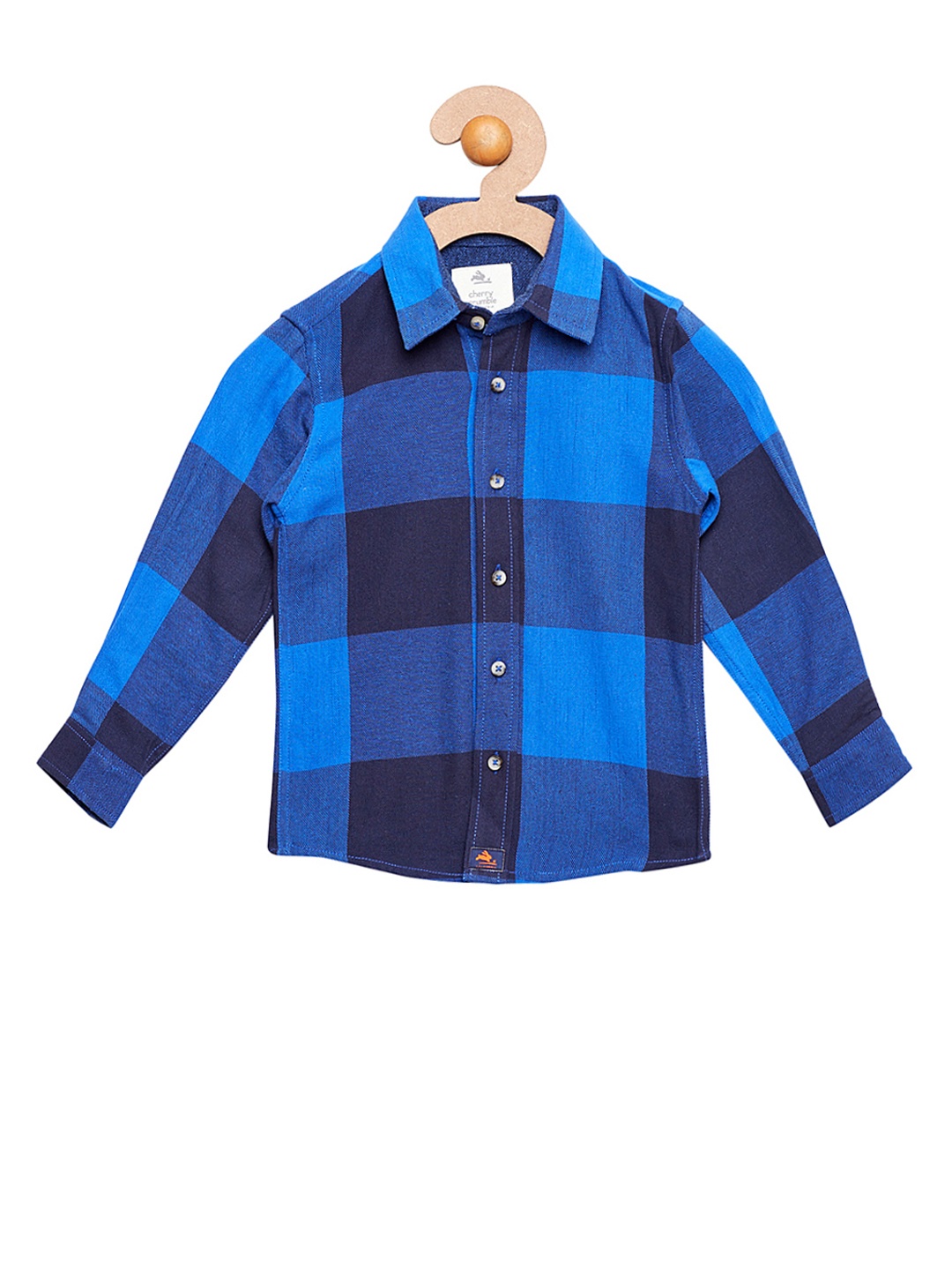 

Cherry Crumble Boys Blue Smart Fit Checked Casual Shirt