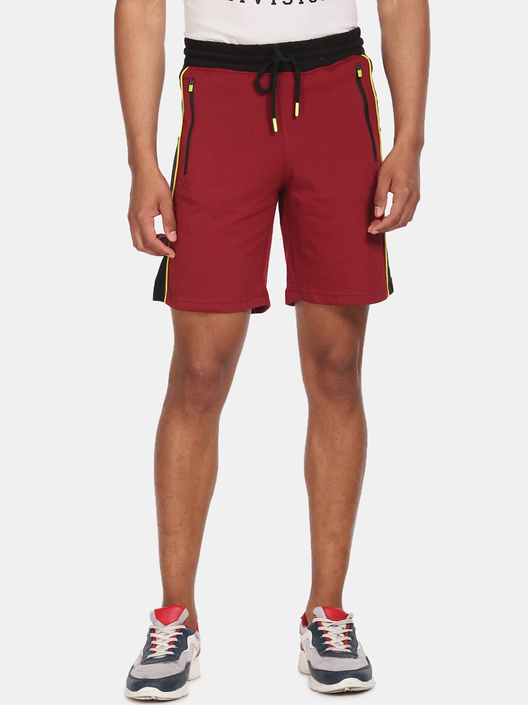

Colt Men Maroon Typography Printed Sports Shorts