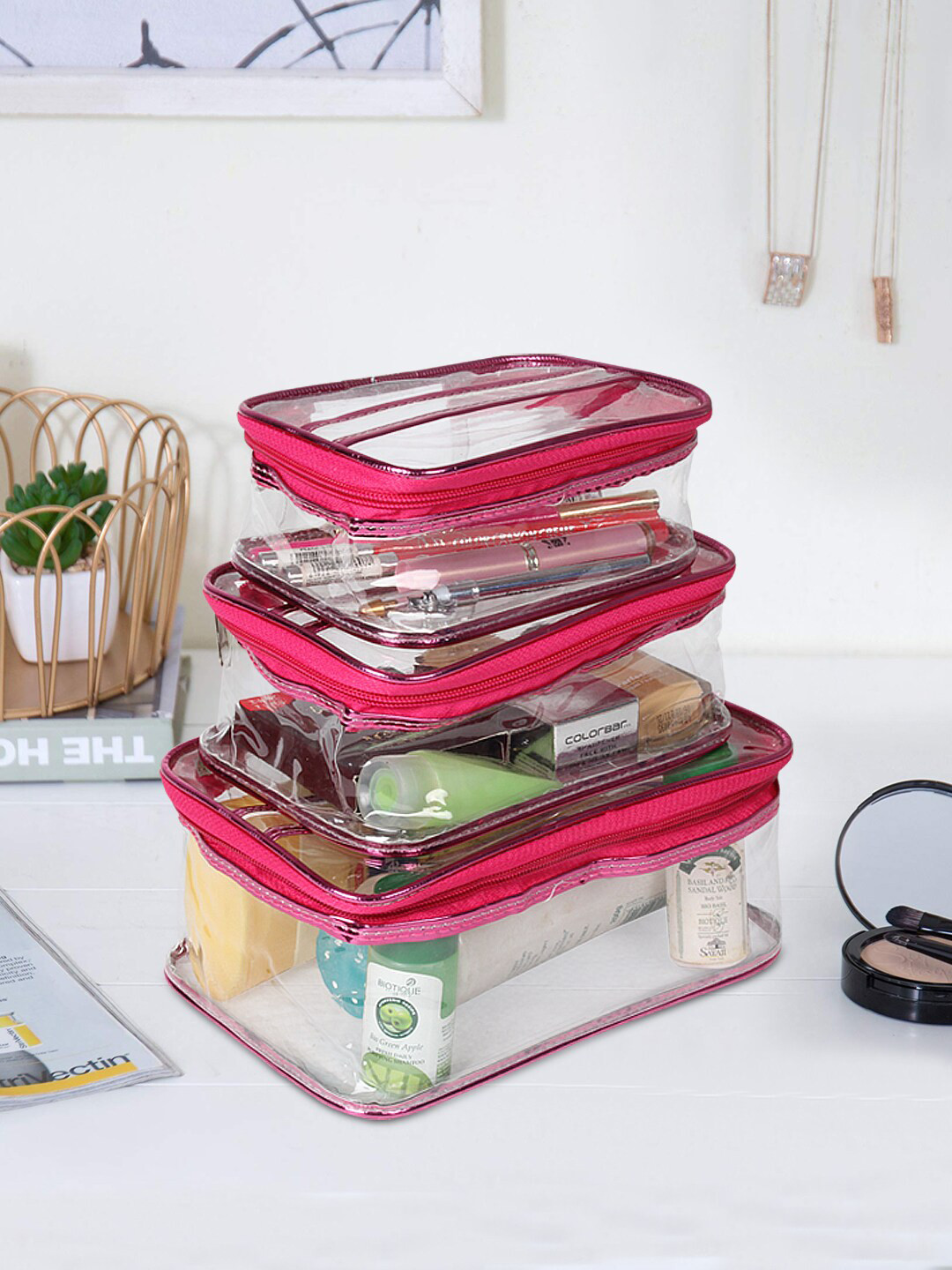 

prettykrafts Set Of 9 Assorted Makeup Organiser