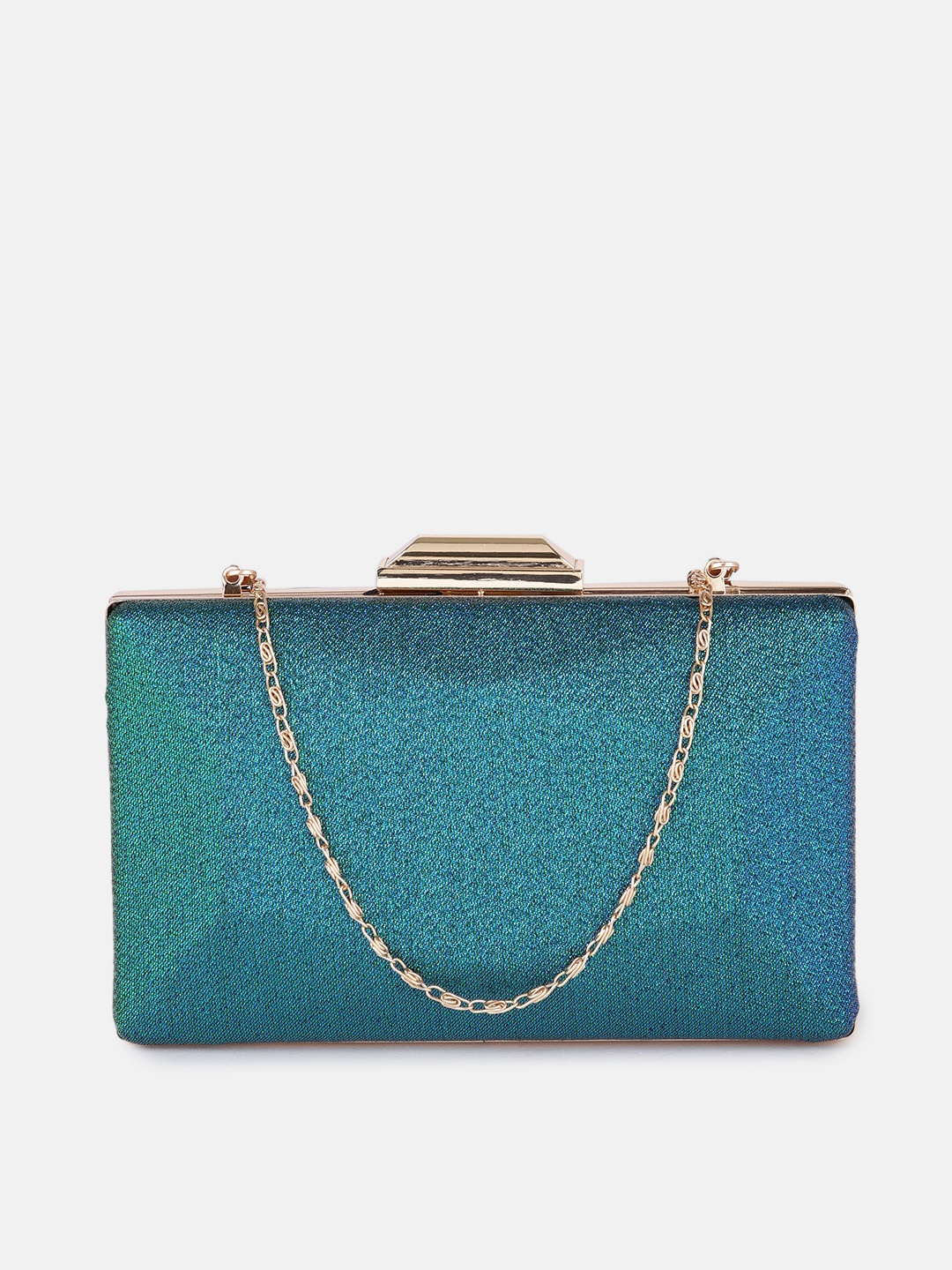 

DressBerry EMERAID Green Box Clutch