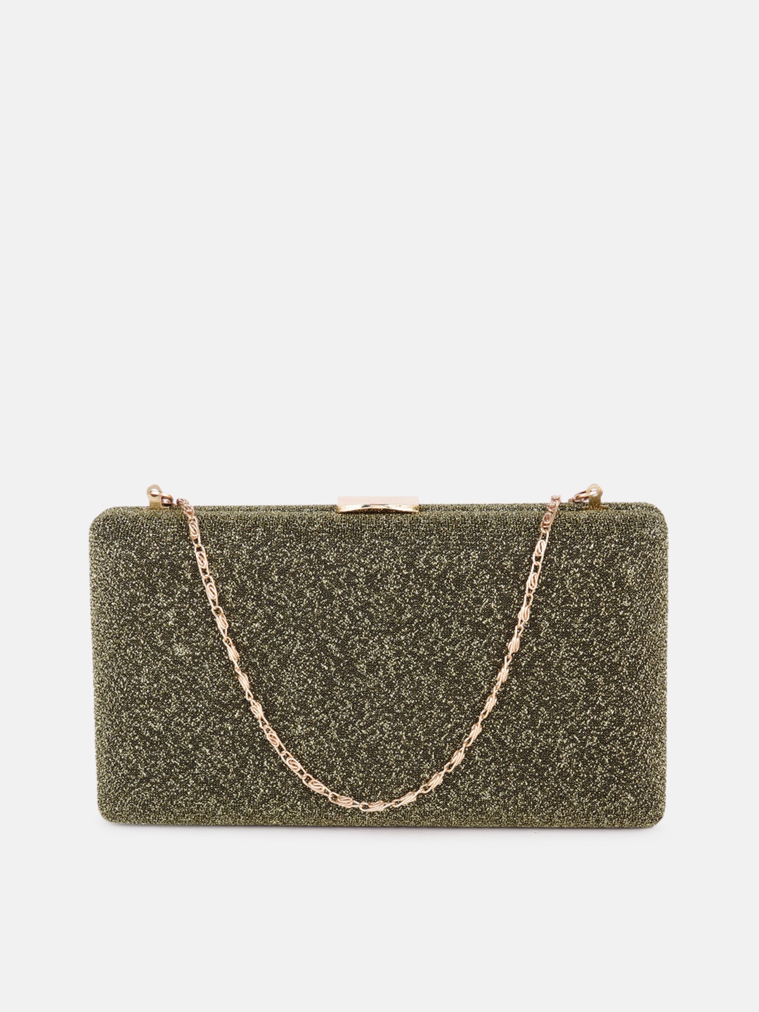 

DressBerry Gold-Toned Box Clutch