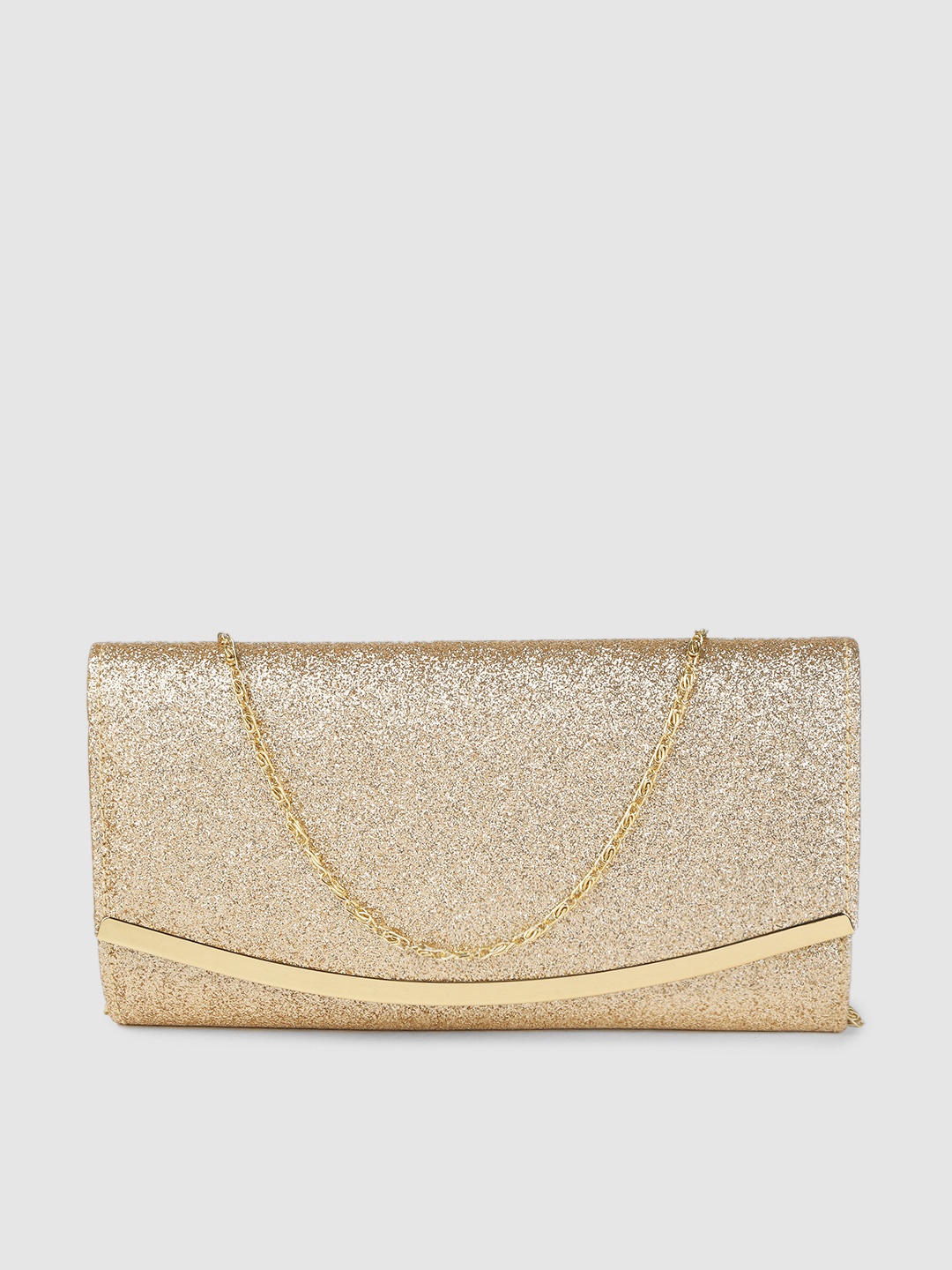 

Anouk Gold-Toned Embellished Envelope Clutch