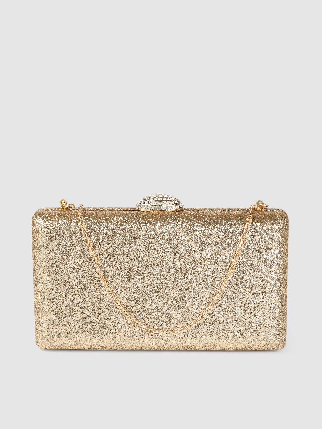 

Anouk Gold-Toned Embellished Box Clutch