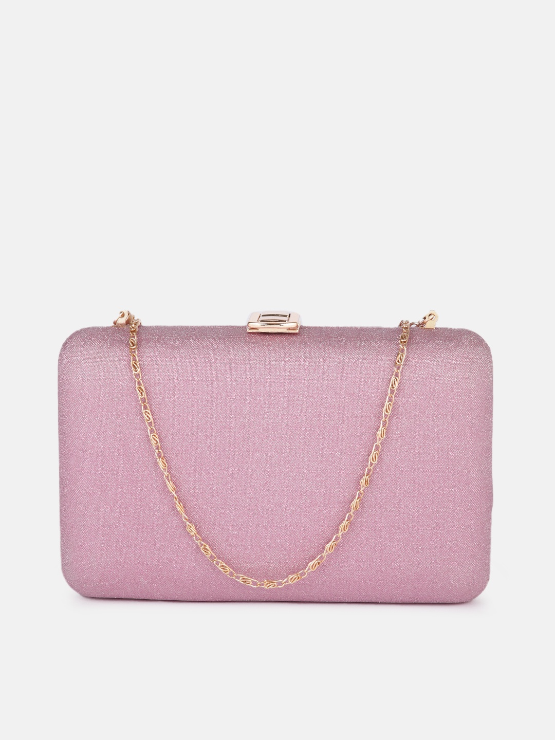 

DressBerry Women Lavender Solid Box Clutch
