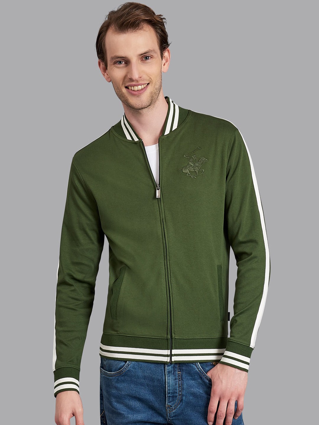 

Beverly Hills Polo Club Men Green Cotton Sweatshirt
