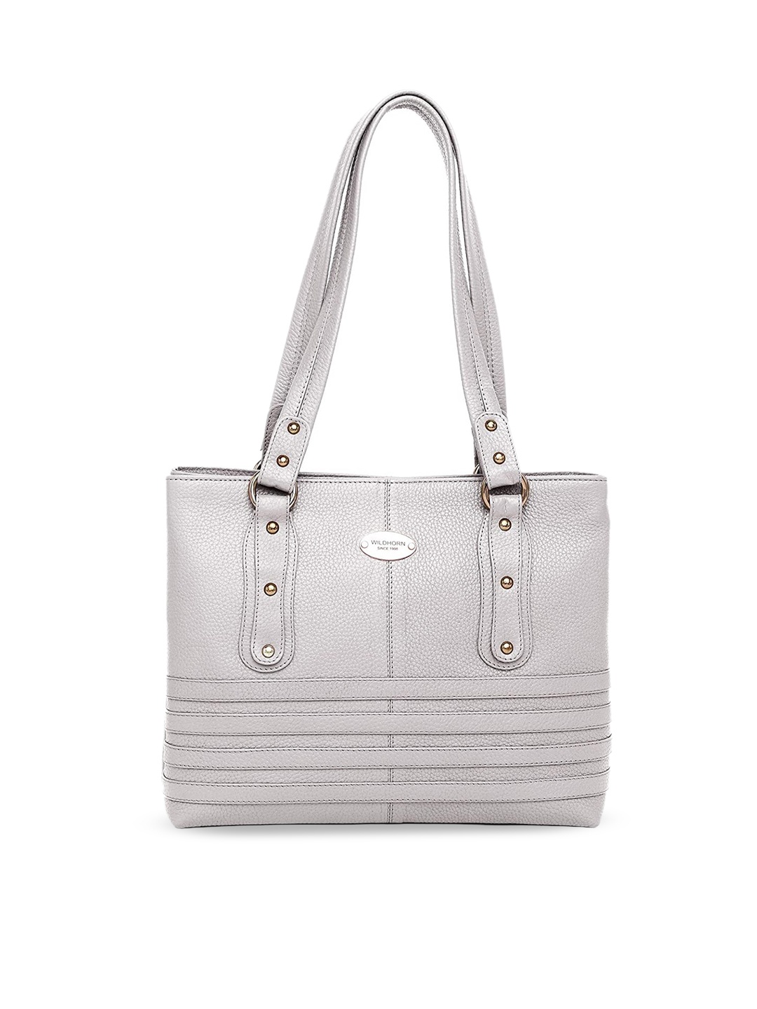 

WildHorn Women Off White Leather Structured Shoulder Bag