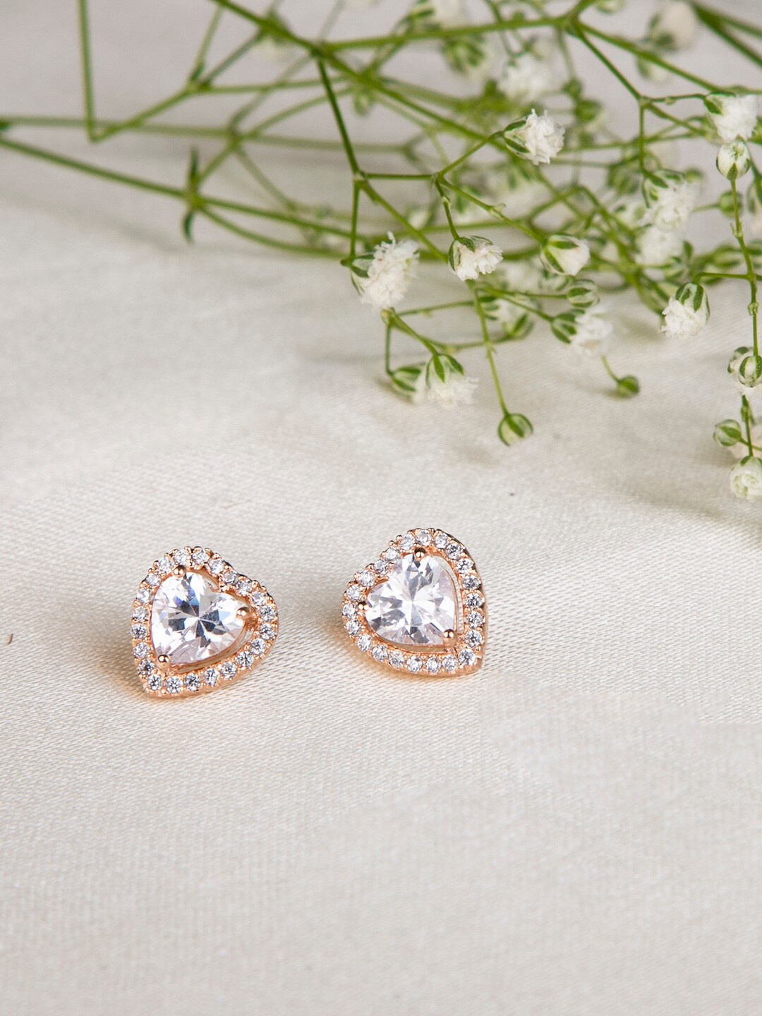 

Queen Be Gold Plated Gold-Toned Contemporary Studs Earrings