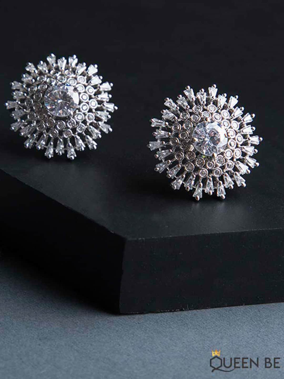 

Queen Be Silver-Plated Contemporary Studs Earrings